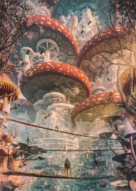 Puzzle Future Cities: Tierra de hongos 1000 piezas