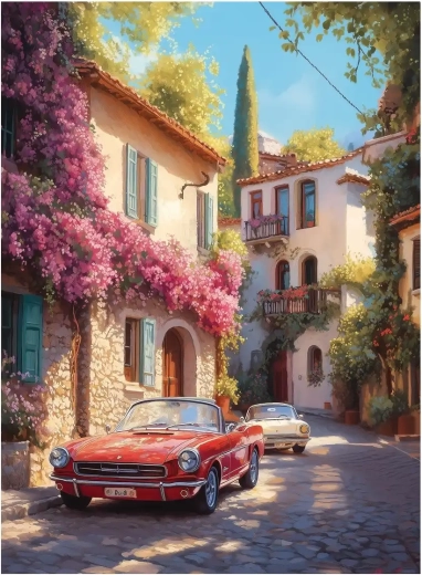 Puzzle Bougainvillea Street de 1000 piezas