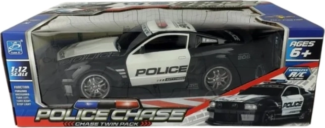 Coche de policía teledirigido con paquete