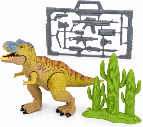 Dinosaurio y accesorios para escenarios realistas