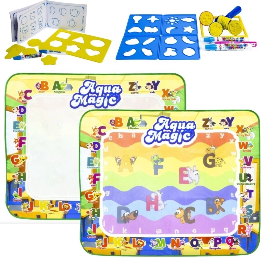 Aqua Magic alfombrilla educativa de dibujo con agua 100 × 80 cm - 1 unidad