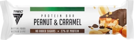 Barrita proteica con cacahuetes y caramelo 49 g