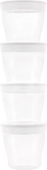 Canpol babies recipientes para conservar alimentos con tapa, 4 uds., 180 ml