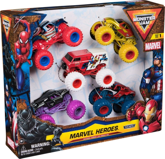 5 monster trucks heroicos en un solo paquete
