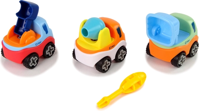 Set de construcción de 3 cochecitos con destornillador