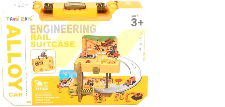 Set de juego en maletín: maquinaria de construcción