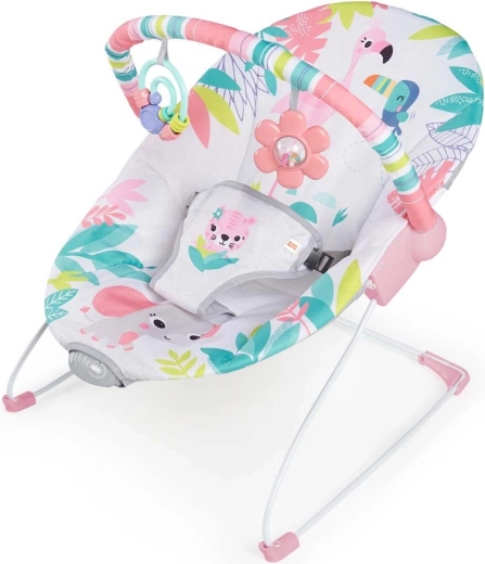 Hamaca vibratoria infantil BRIGHT STARTS Flamingo Vibes, 0m+, hasta 9 kg
