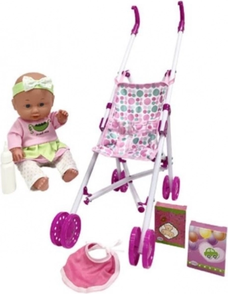 Muñeca Julka con cochecito 30 cm