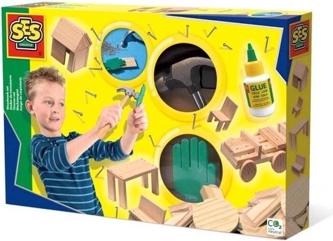 SES Creative set de pequeño carpintero
