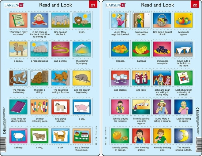 Puzzle Inglés – frases más largas, 20 piezas