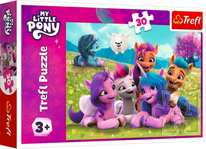Puzle My Little Pony: Ponis de la amistad, 30 piezas