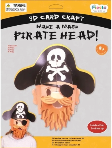 Set creativo máscara 3D Pirata