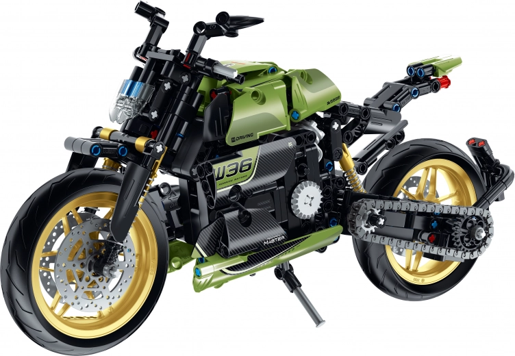 IM.Master kit de construcción de motocicleta con cadena móvil y amortiguadores