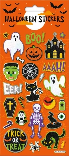 Pegatinas de Halloween naranjas