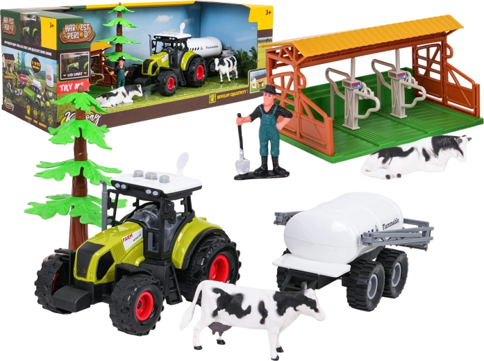 Set de granja con tractor interactivo