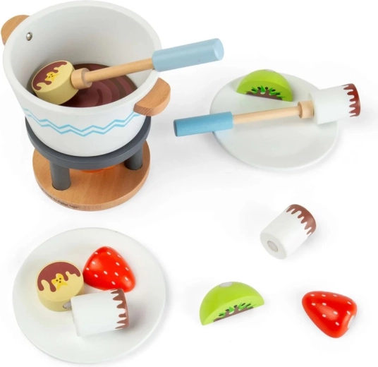 Bigjigs Toys set de fondue de chocolate de madera