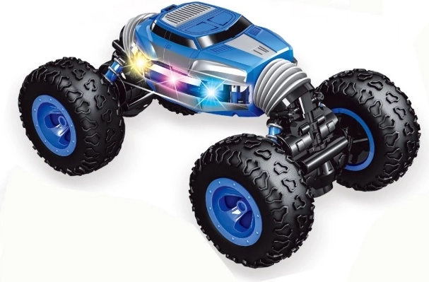 Coche RC con control remoto por reloj – azul