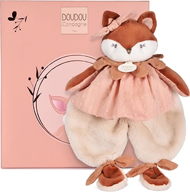 Doudou set de regalo: peluche de apego zorrita Mina 29 cm