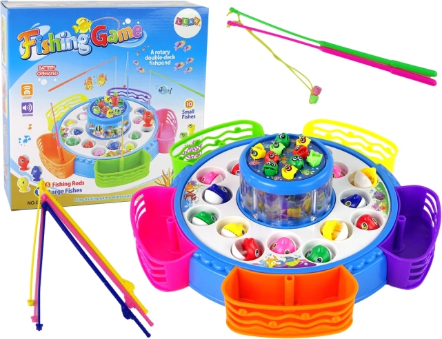 Juego de pesca de pececitos de colores
