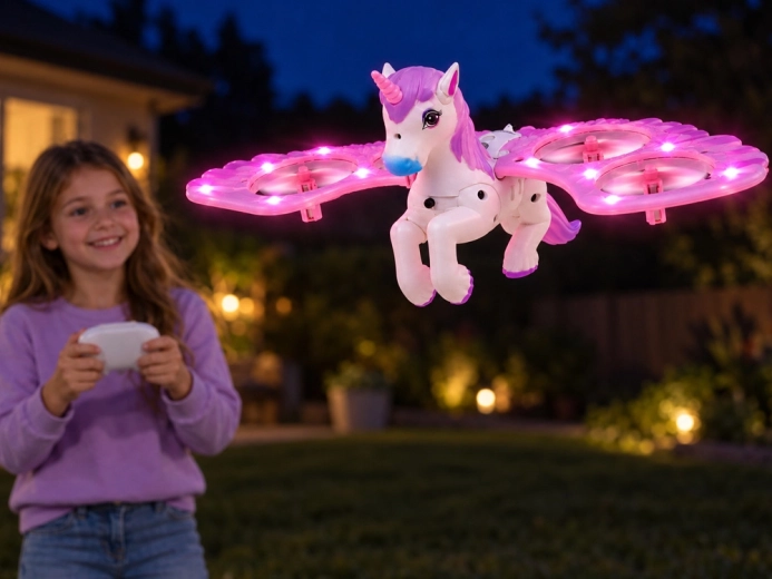 Alas con iluminación rosa