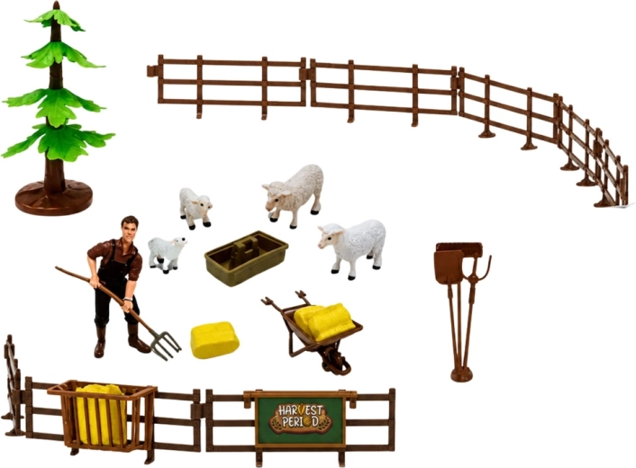Figuras de animales y accesorios para un juego realista
