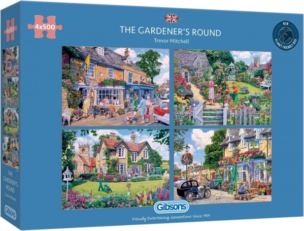 Puzzle Gibsons Día del jardinero 4×500 piezas