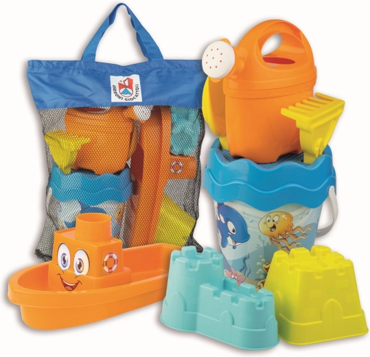 Set de arena Androni Pez feliz en bolsa de viaje