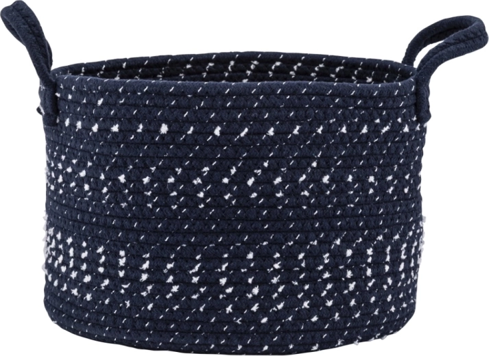 Cesta de almacenamiento trenzada 28 × 28 × 20 cm, granate