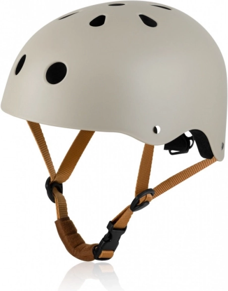 Casco infantil LIONELO Beige Sand para bicicleta y patines