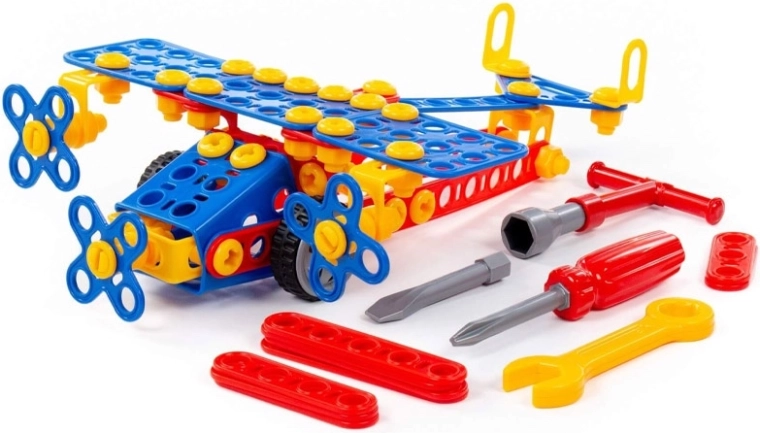 Juego de construcción Joven ingeniero avión