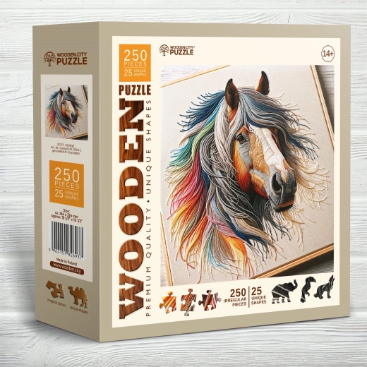 Puzzle de madera Caballo delicado 250 piezas