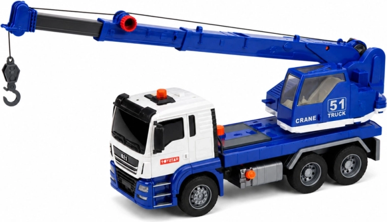 Grúa extensible funcional con gancho