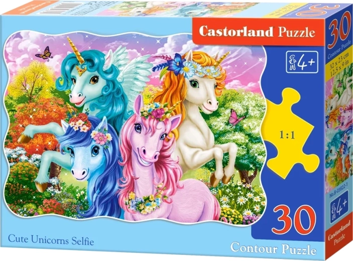 Puzzle Castorland Unicornios 30 piezas