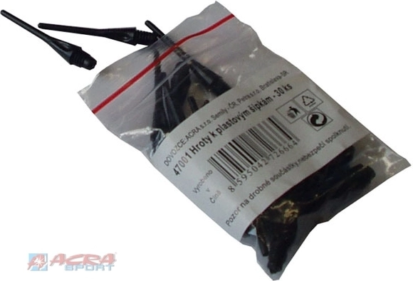 Brother puntas de repuesto para dardos 4 mm negras 30 uds.