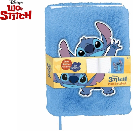 Cuaderno de peluche Lilo & Stitch A5, 80 hojas