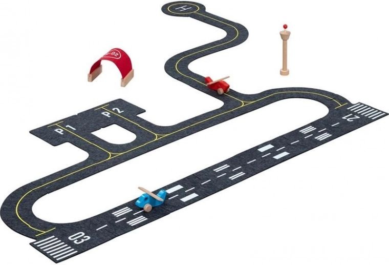Goki puzzle de suelo con contorno de aeropuerto, 26 piezas