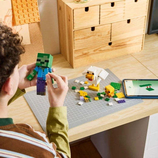 Construcción con el apoyo de la app LEGO Builder