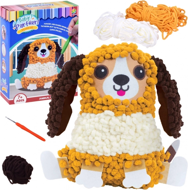 Cojín creativo de perrito – kit DIY (hazlo tú mismo)