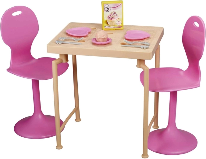 Set de comedor con mesita y dos sillas