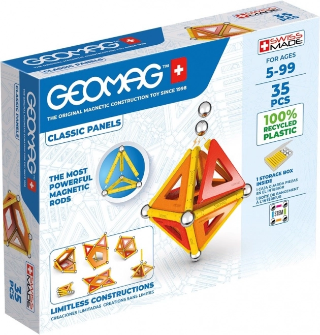 GEOMAG juego de construcción magnético Classic Panels de 35 piezas