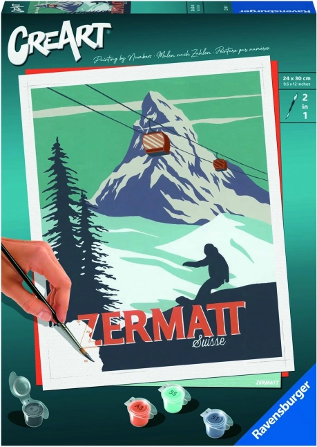 CreArt Zermatt, Suiza – pintura por números