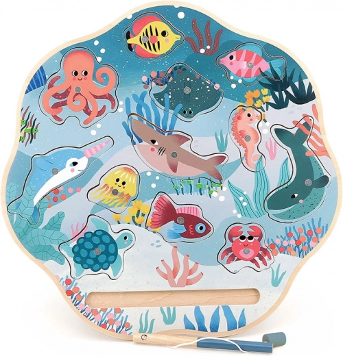 Juego magnético de pesca en el océano