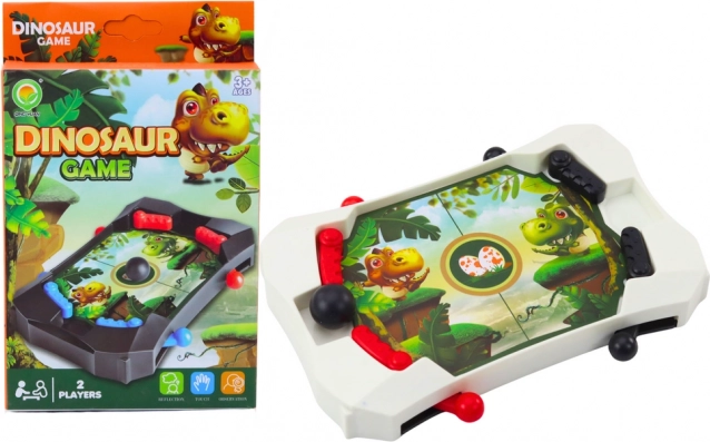 Mini juego de dinosaurio con bolita – blanco