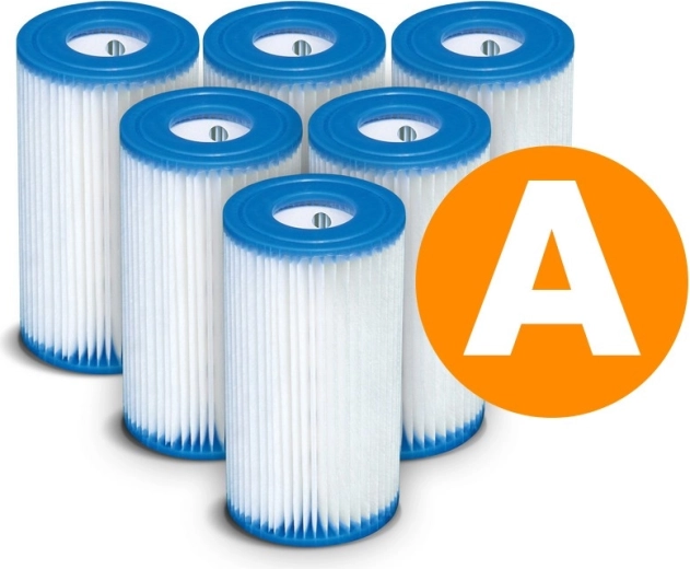 Juego de filtros de papel para bomba de filtración Tipo A (6 uds) INTEX