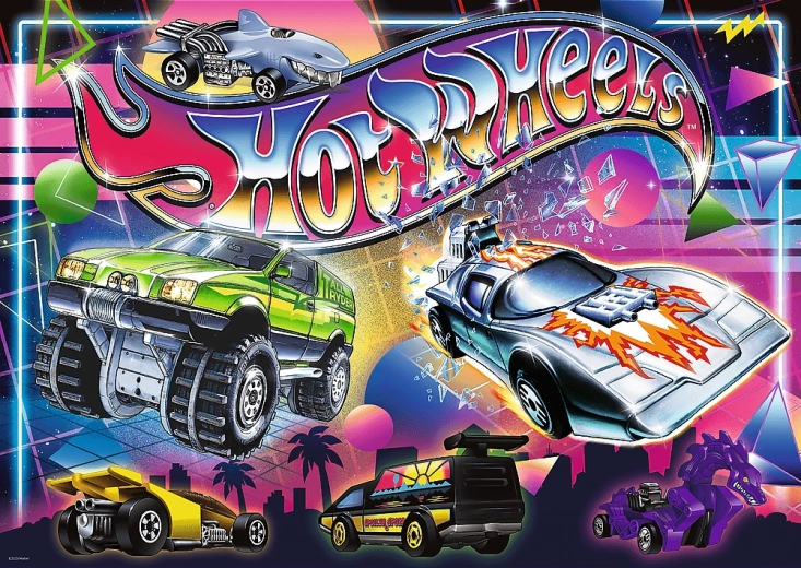 Puzle TREFL Hot Wheels años 80, 500 piezas