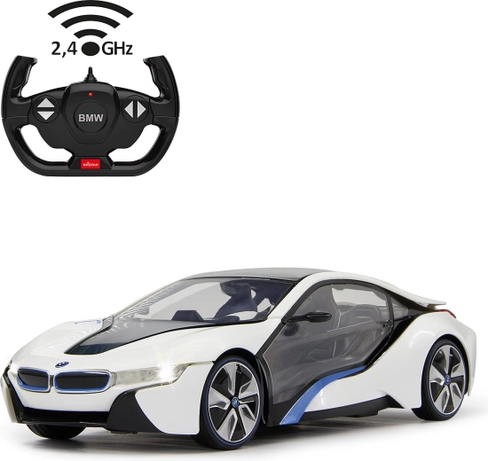 Coche BMW i8 teledirigido 1:14 blanco