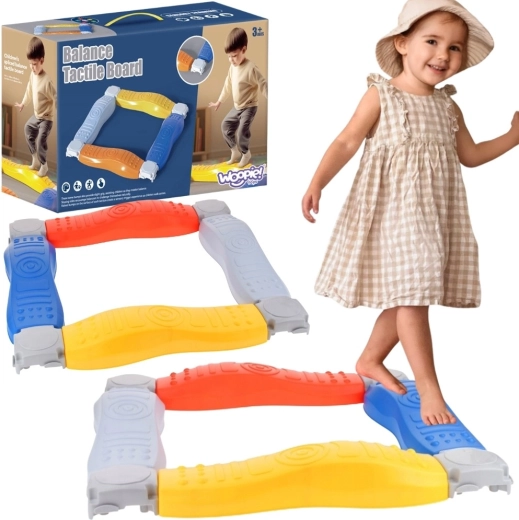 Circuito modular de equilibrio sensorial Woopie con forma cuadrada