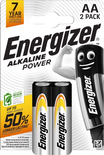 Baterías alcalinas AA ENERGIZER Alkaline Power, 2 uds