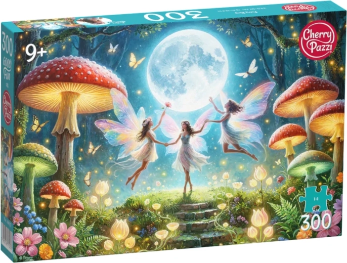 Puzzle Cherry Pazzi Hadas entre las setas, 300 piezas