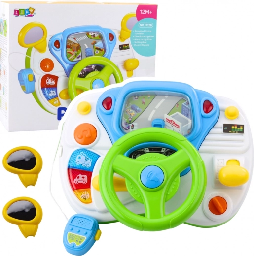 Simulador de conducción infantil interactivo con luz y sonido
